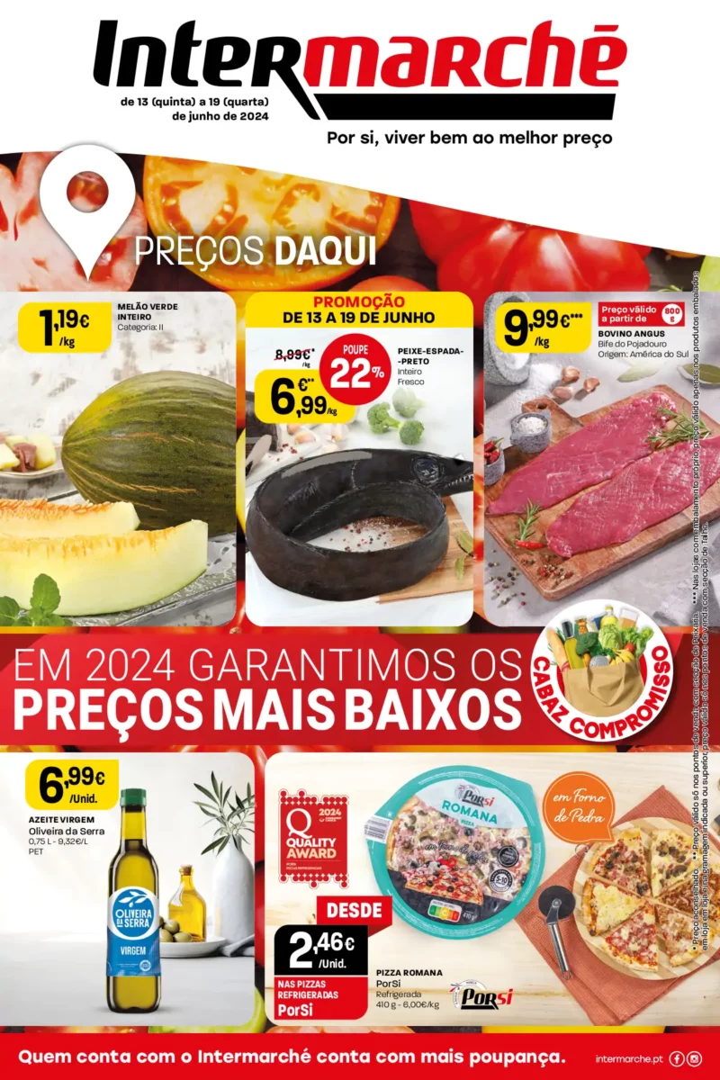 Antevis&atilde;o Folheto Intermarch&eacute;: 13 a 19 de junho