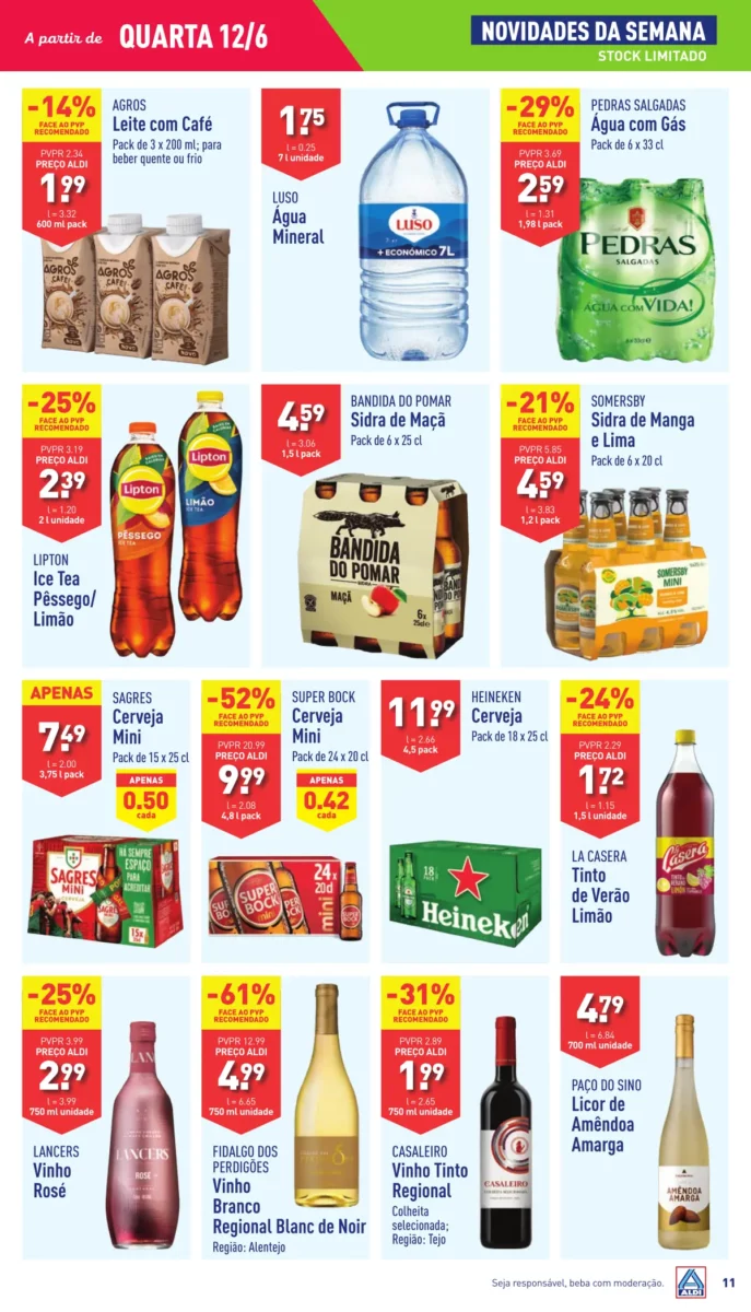 Antevis&atilde;o Folheto ALDI (12 a 18 junho)