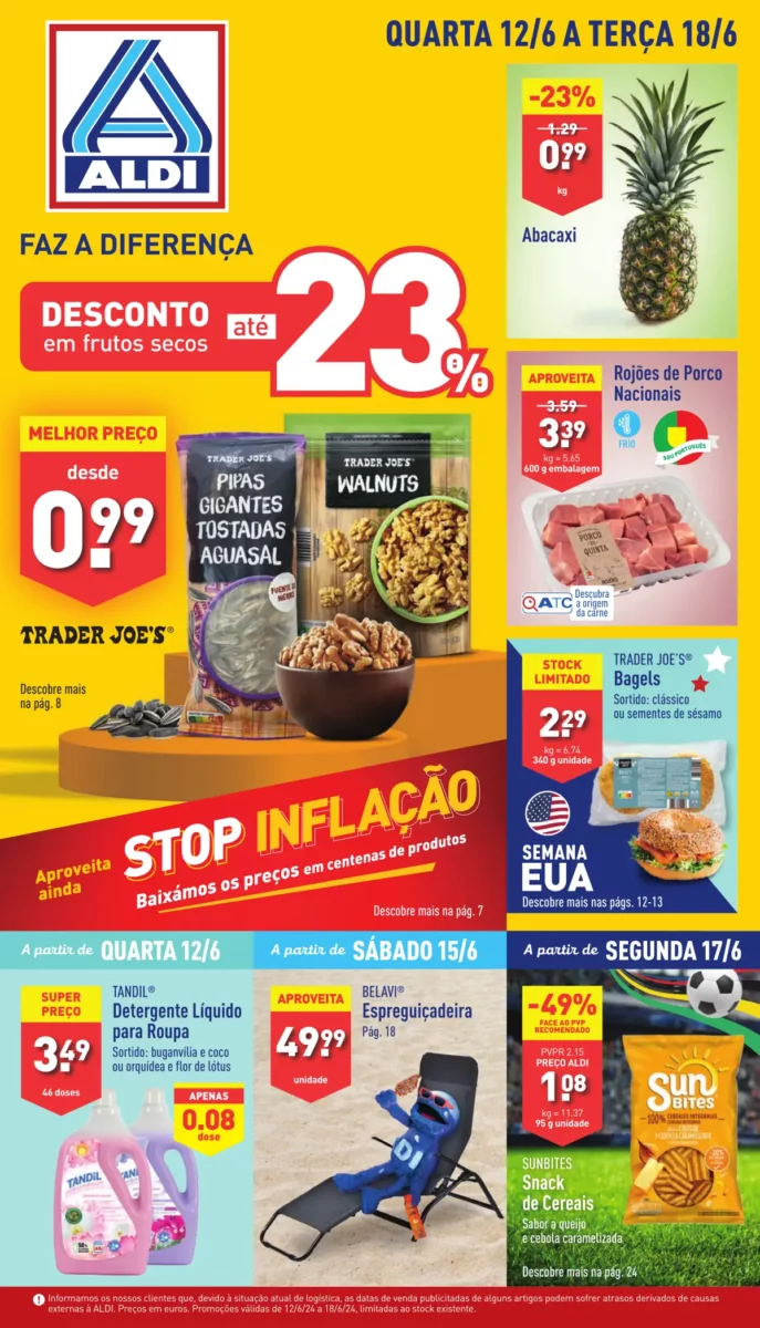 Antevis&atilde;o Folheto ALDI (12 a 18 junho)
