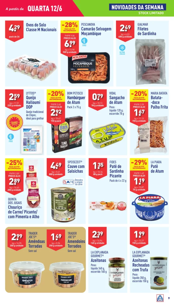 Antevis&atilde;o Folheto ALDI (12 a 18 junho)