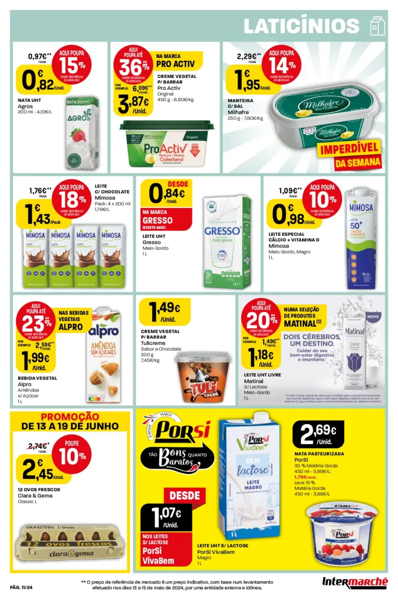 Antevis&atilde;o Folheto Intermarch&eacute;: 13 a 19 de junho