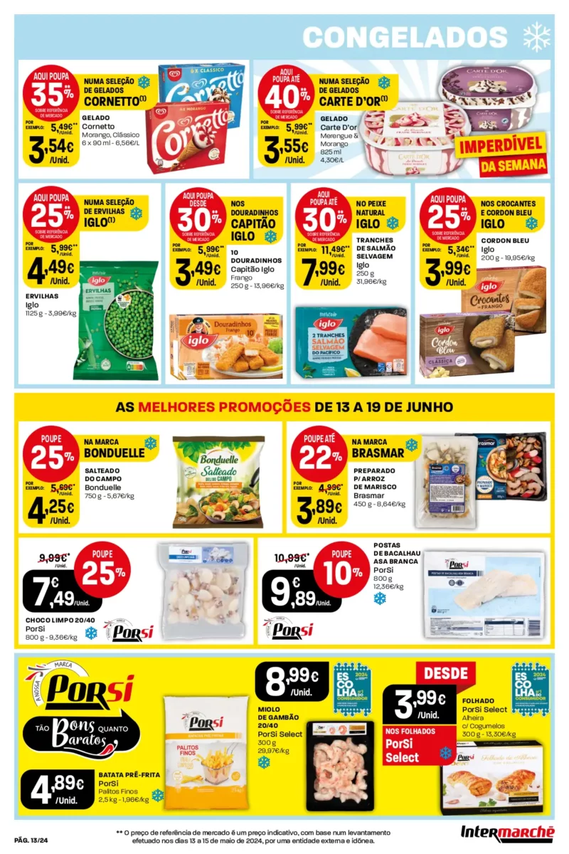 Antevis&atilde;o Folheto Intermarch&eacute;: 13 a 19 de junho