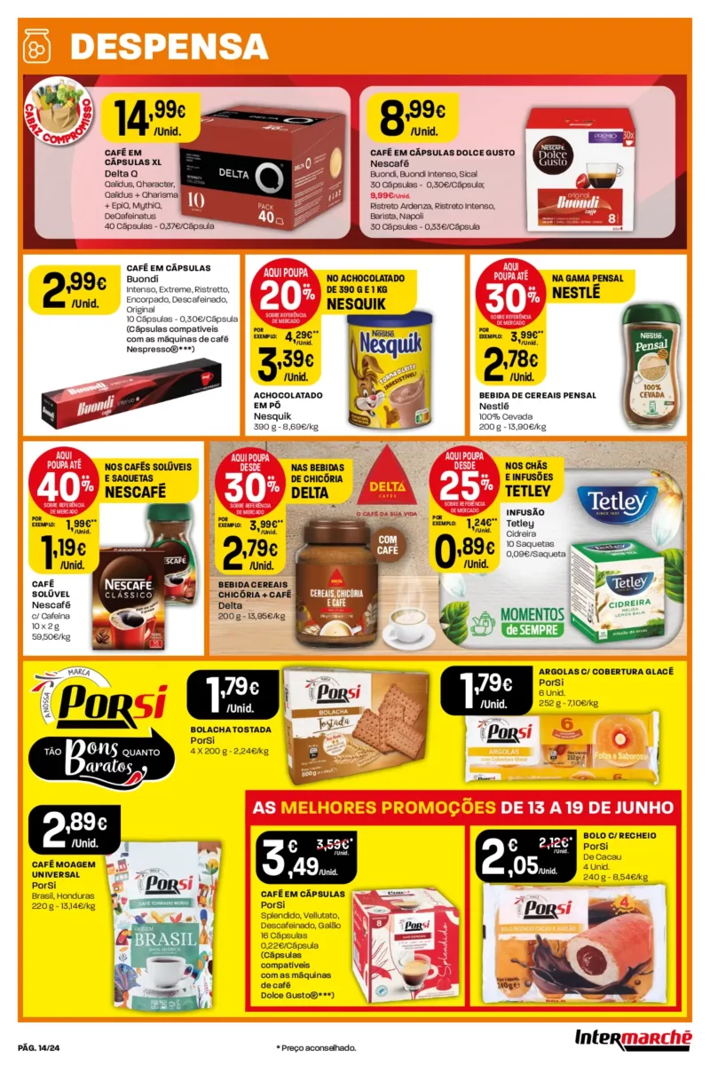 Antevis&atilde;o Folheto Intermarch&eacute;: 13 a 19 de junho