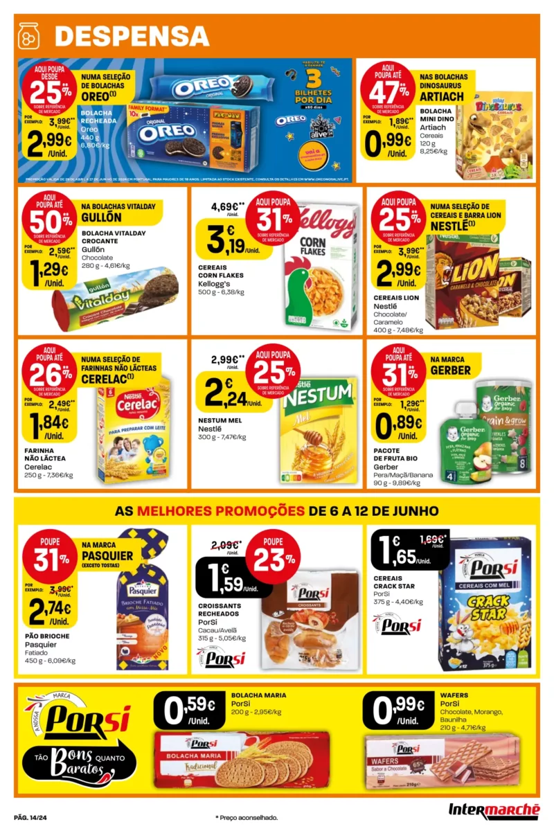 Antevis&atilde;o Folheto Intermarch&eacute; (6 a 12 junho)