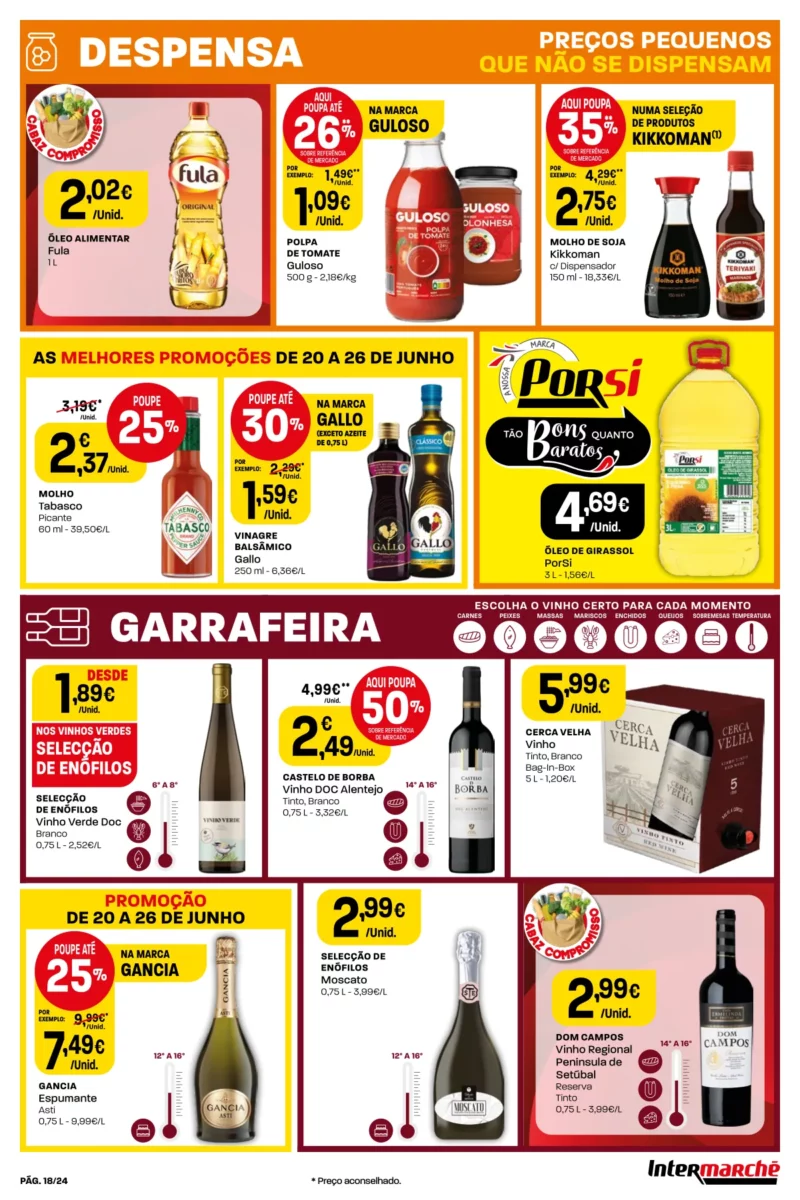 Antevis&atilde;o Folheto Intermarch&eacute; (20-26 Jun)