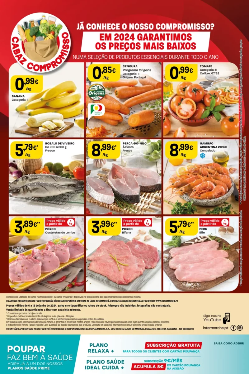 Antevis&atilde;o Folheto Intermarch&eacute; (6 a 12 junho)