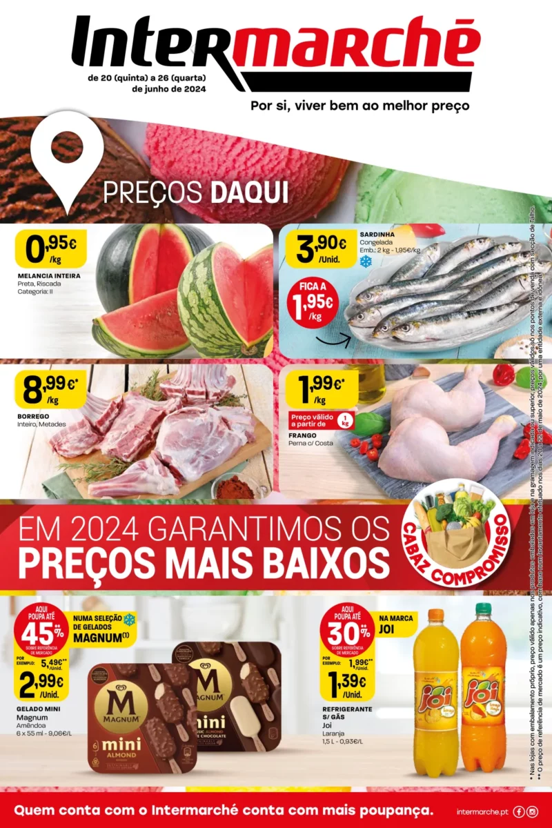 Antevis&atilde;o Folheto Intermarch&eacute; (20-26 Jun)