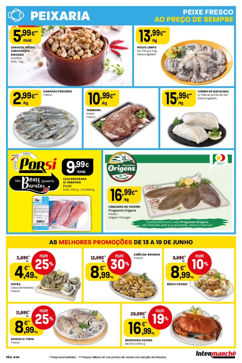 Antevis&atilde;o Folheto Intermarch&eacute;: 13 a 19 de junho