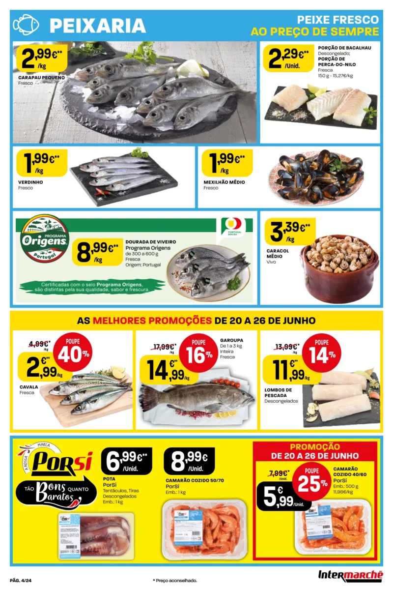 Antevis&atilde;o Folheto Intermarch&eacute; (20-26 Jun)