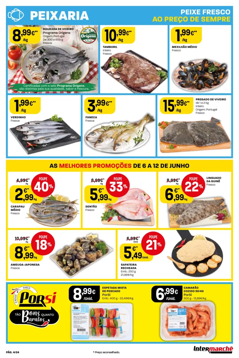 Antevis&atilde;o Folheto Intermarch&eacute; (6 a 12 junho)