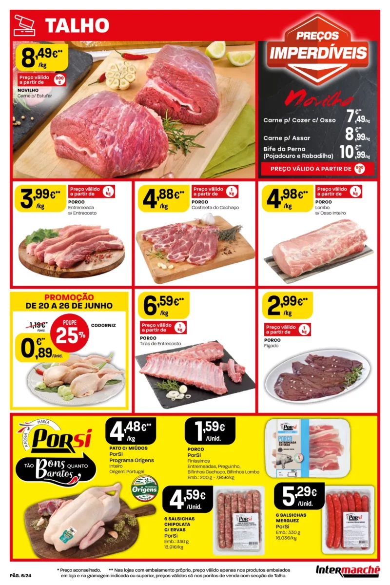 Antevis&atilde;o Folheto Intermarch&eacute; (20-26 Jun)