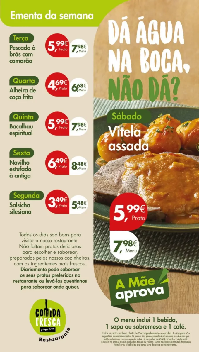 Antevis&atilde;o Folheto Pingo Doce (4 a 10 junho)