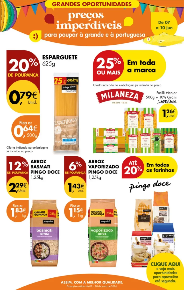 Antevis&atilde;o Folheto Pingo Doce fim-de-semana (7 a 10 junho)