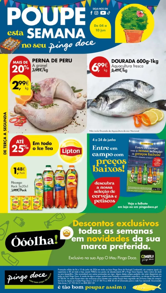 Antevis&atilde;o Folheto Pingo Doce (4 a 10 junho)