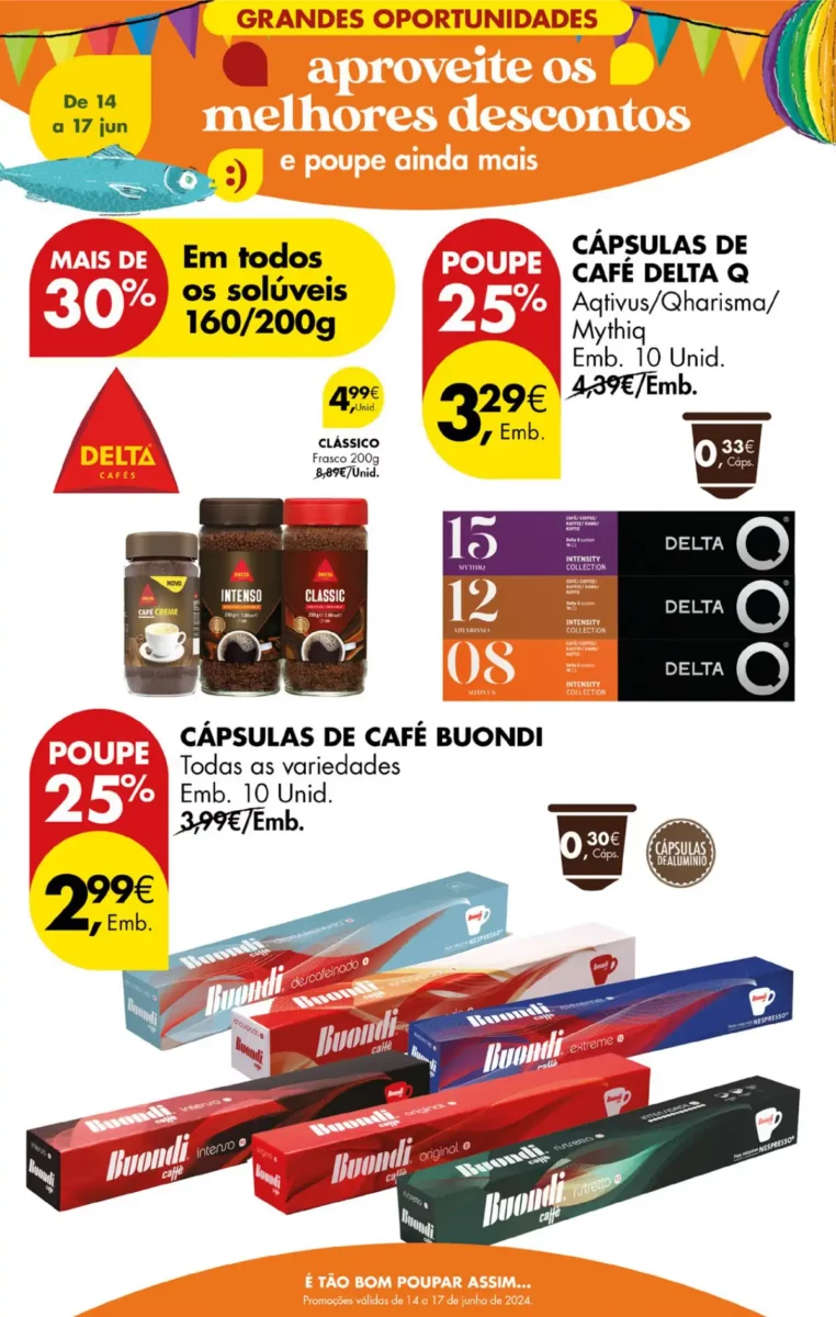 Antevis&atilde;o Folheto Pingo Doce fim-de-semana: 14 a 17 de junho