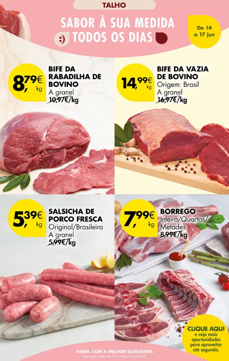 Antevis&atilde;o Folheto Pingo Doce fim-de-semana: 14 a 17 de junho