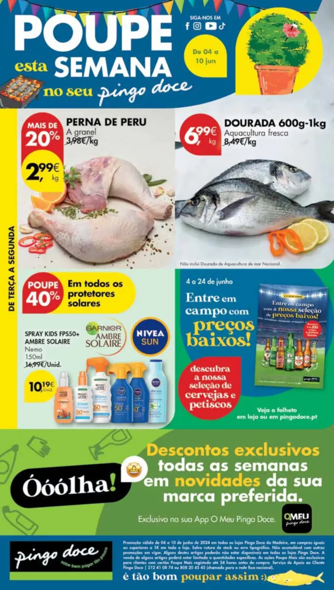 Antevis&atilde;o Folheto Pingo Doce Madeira (4 a 10 junho)
