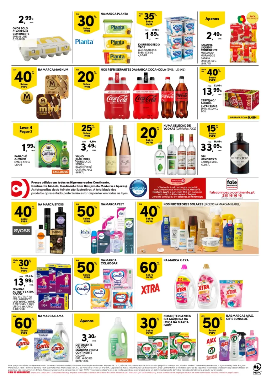 Folheto Continente fim-de-semana (7 a 10 junho)