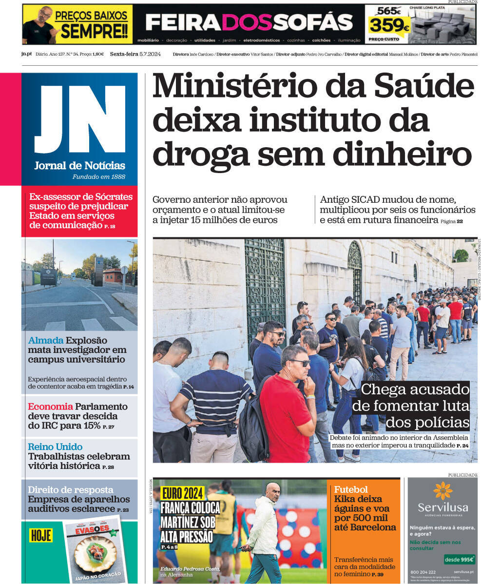 Record: Capa da Edi&ccedil;&atilde;o de sexta-feira, 05 de julho 2024