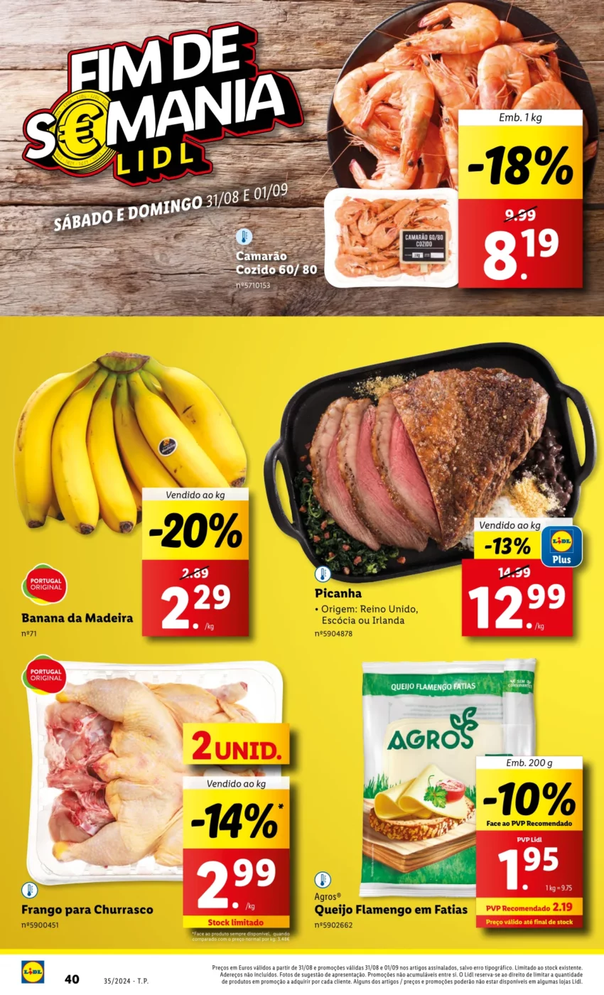 Antevis&atilde;o Folheto LiDL fim-de-semana (31 agosto e 1 setembro)