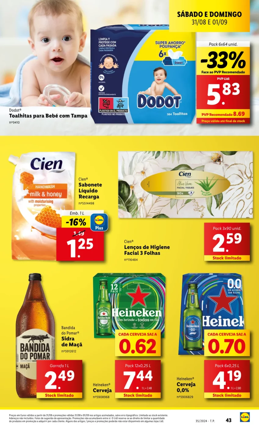 Antevis&atilde;o Folheto LiDL fim-de-semana (31 agosto e 1 setembro)