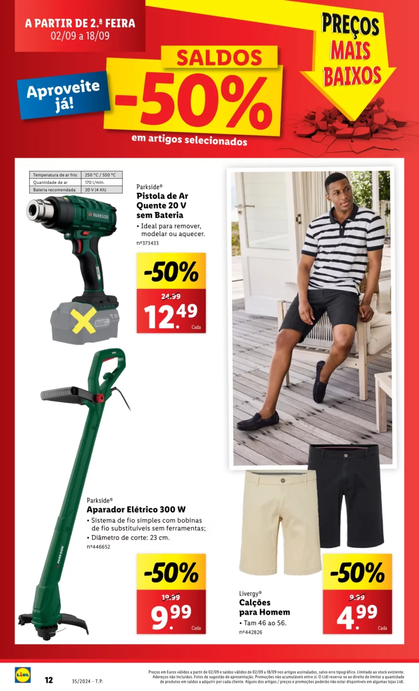 Antevis&atilde;o Folheto LiDL Novidades (29 agosto a 4 setembro)
