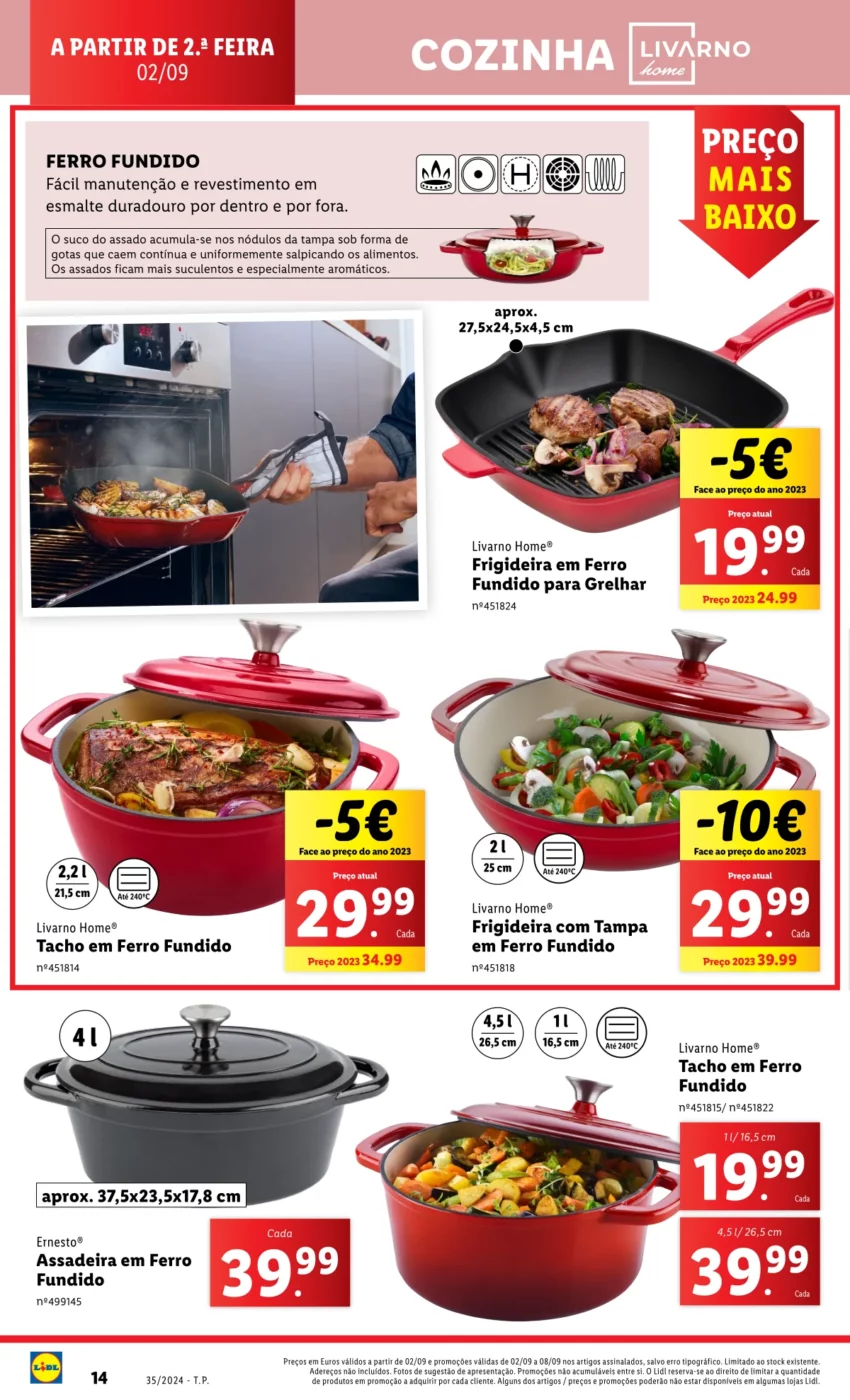Antevis&atilde;o Folheto LiDL Novidades (29 agosto a 4 setembro)