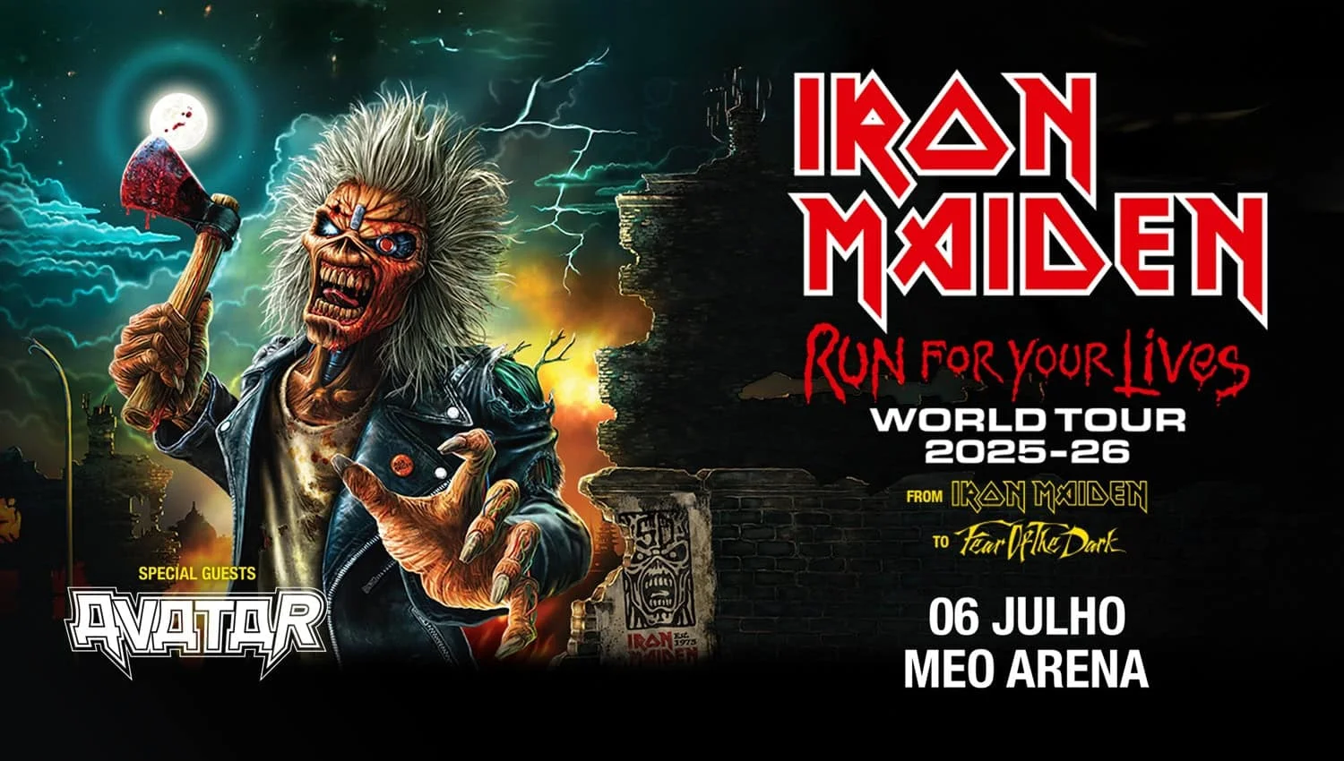 Iron Maiden com concerto marcado em Lisboa a 6 de Julho