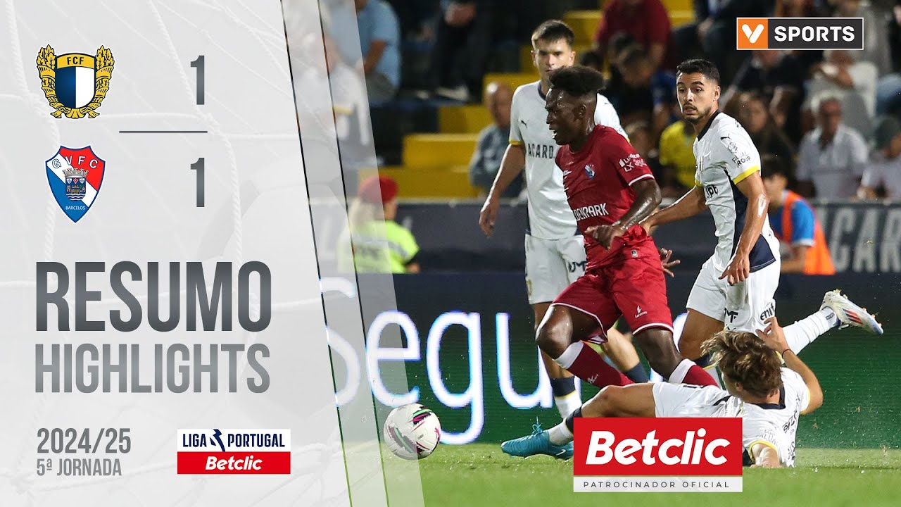 Resumo: Famalic&atilde;o 1-1 Gil Vicente (Liga 24/25 #5)