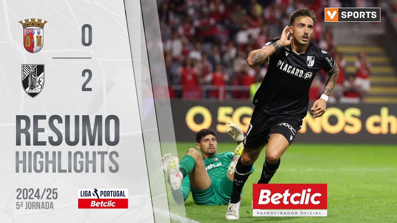 Resumo: Braga 0-2 Vit&oacute;ria SC (Liga 24/25 #5)