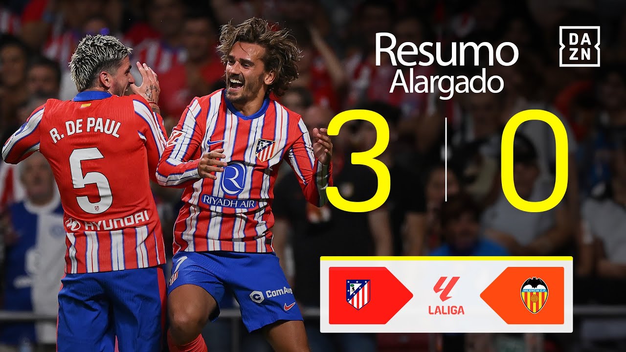 Resumo alargado | Atletico Madrid 3-0 Valencia | LALIGA 24/25