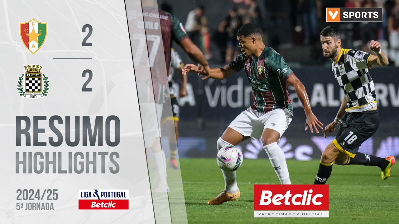 Resumo: Estrela Amadora 2-2 Boavista (Liga 24/25 #5)