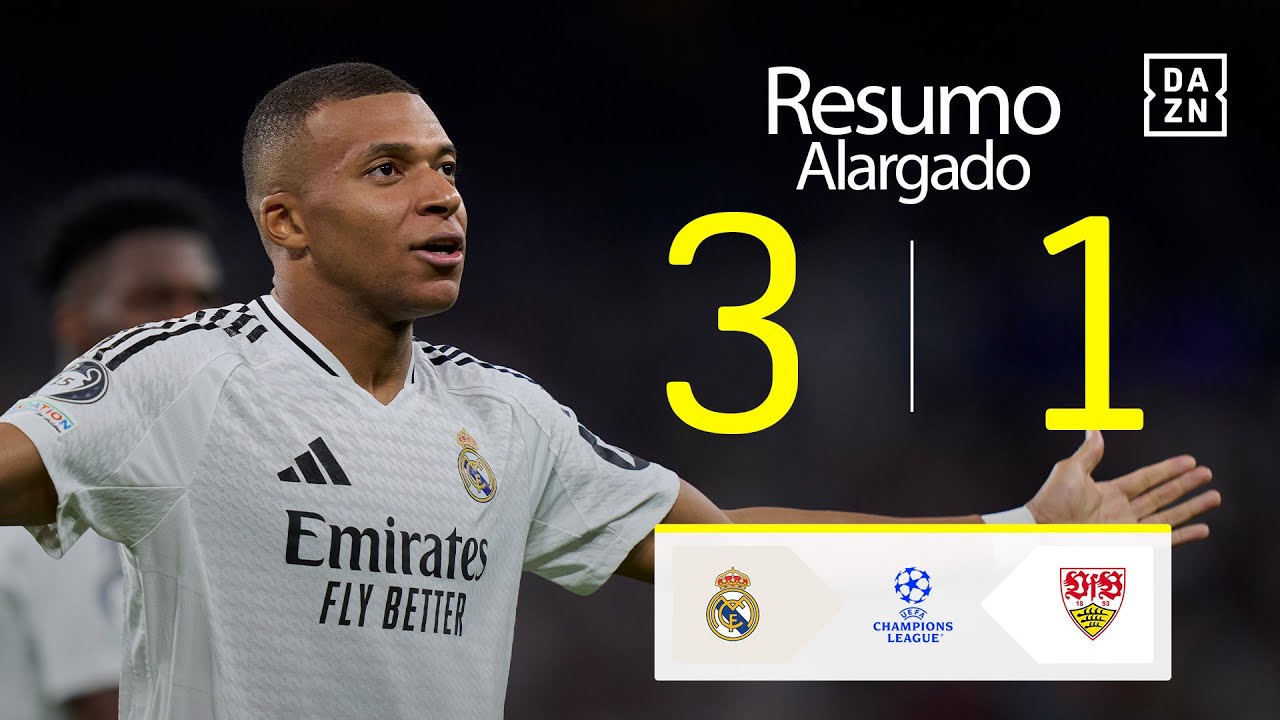 Resumo alargado | Real Madrid 3-1 Stuttgart | Champions League 24/25