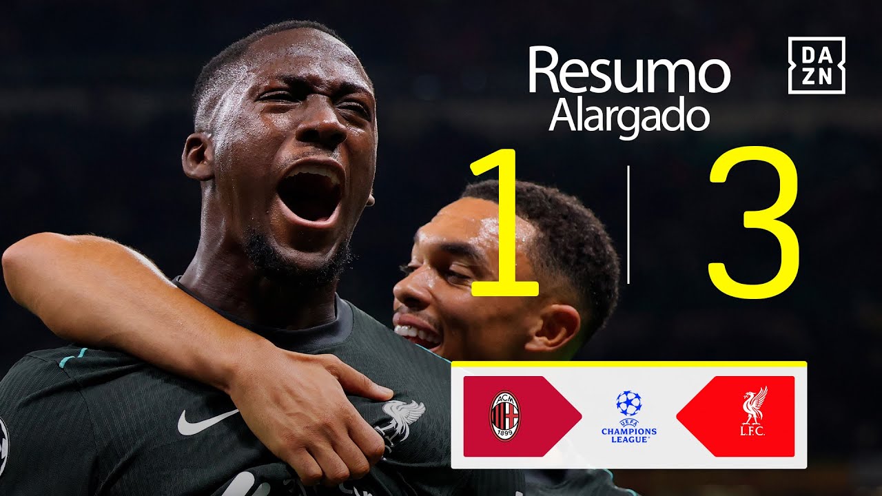 Resumo alargado | AC Milan 1-3 Liverpool | Champions League 24/25