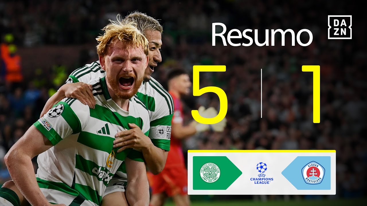 Resumo | Celtic 5-1 Slovan Bratislava | Champions League 24/25