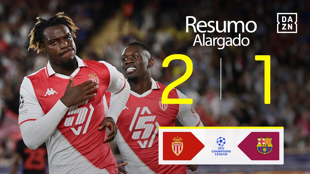 Resumo alargado | AS Monaco 2-1 FC Barcelona | Champions League 24/25