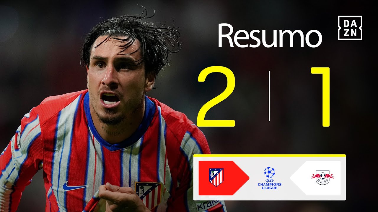 Resumo | Atl&eacute;tico Madrid 2-1 RB Leipzig | Champions League 24/25