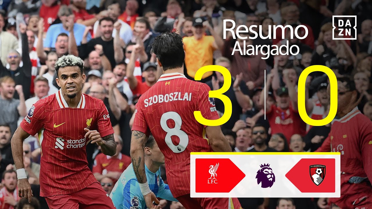 Resumo alargado | Liverpool 3-0 Bournemouth | Premier League 24/25