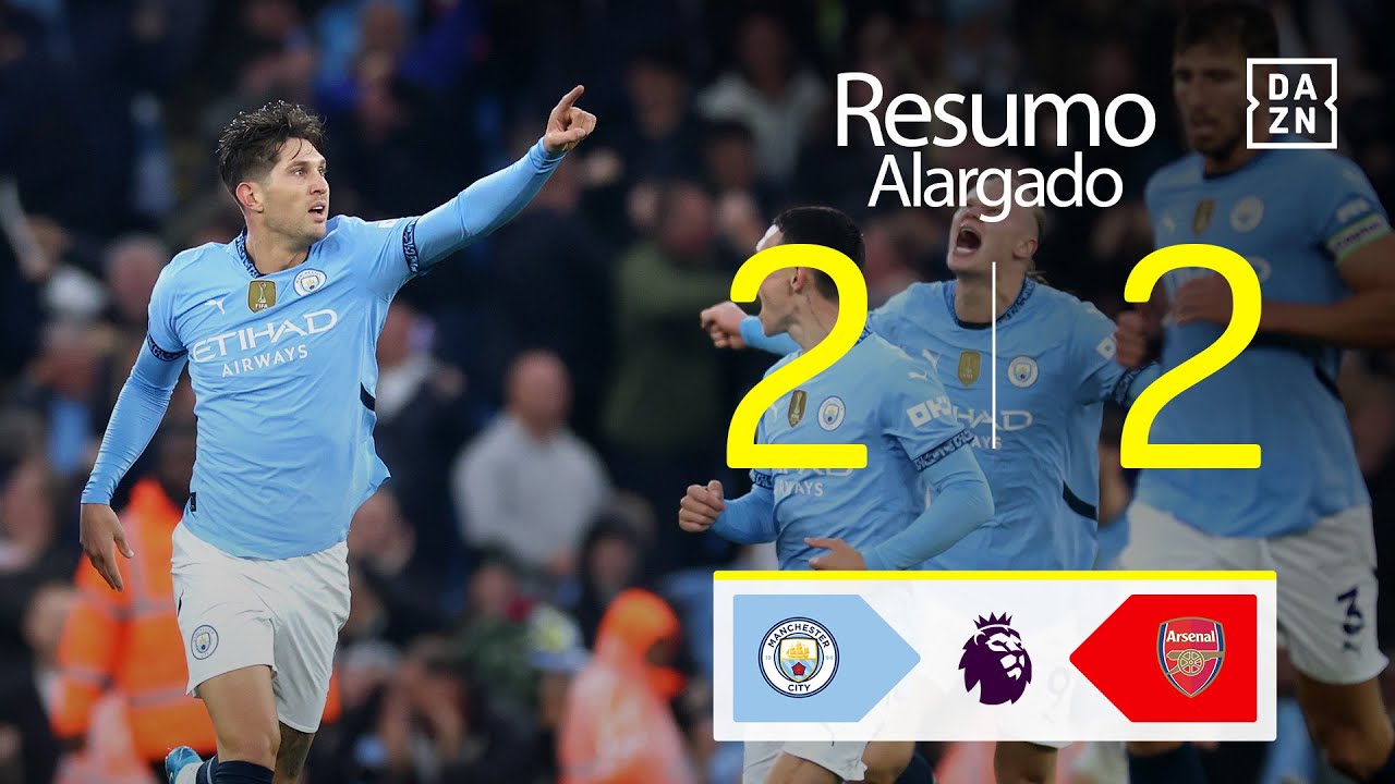 Resumo alargado | Man City 2-2 Arsenal | Premier League 24/25