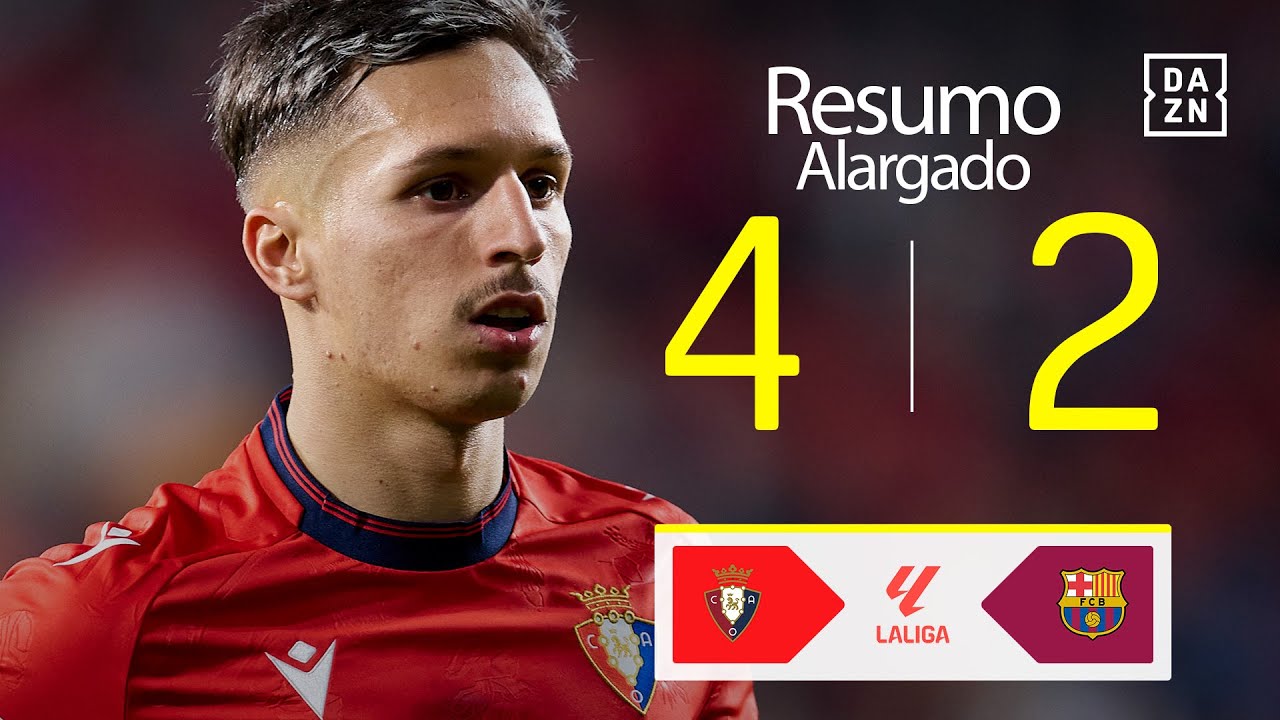 Resumo alargado | Osasuna 4-2 Barcelona | LALIGA 24/25