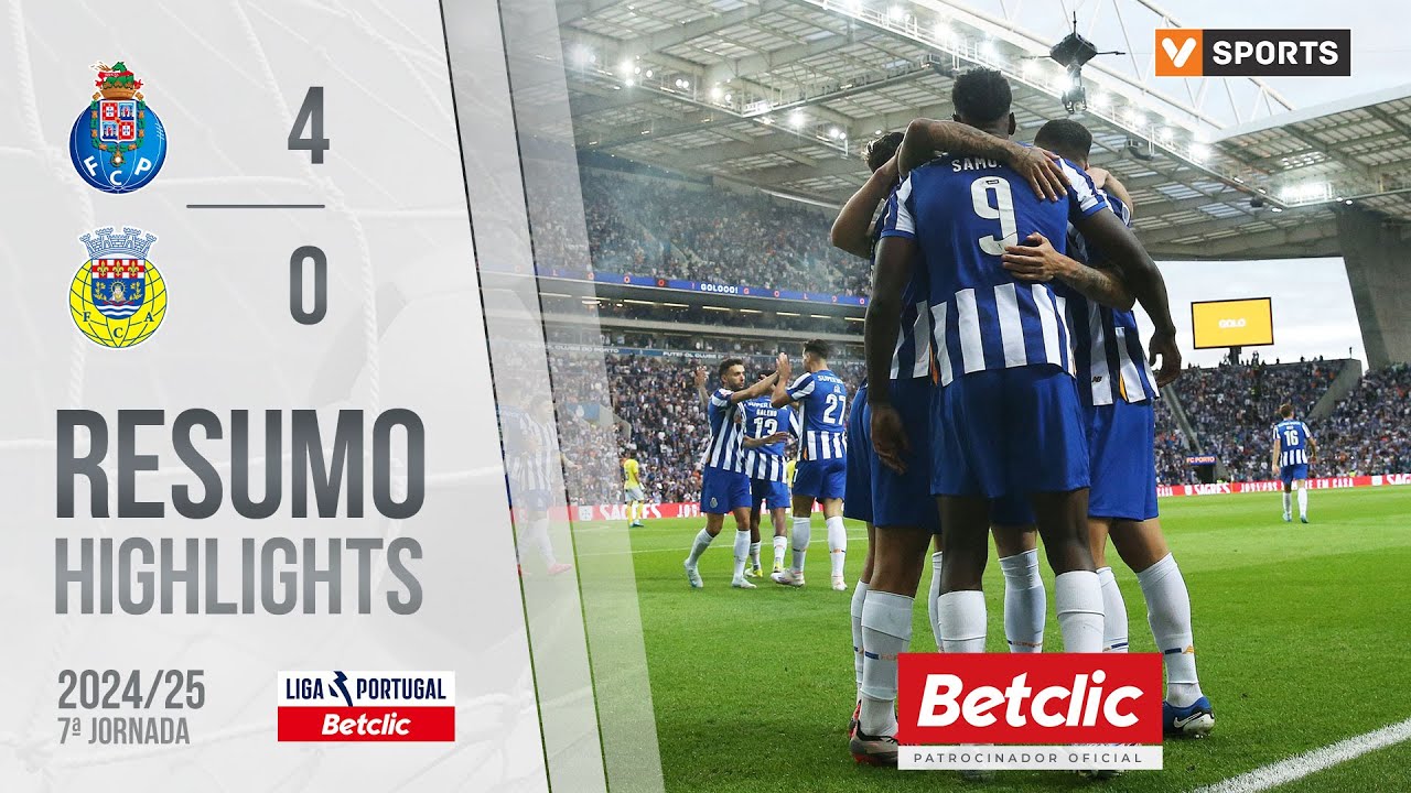 Resumo: FC Porto 4-0 Arouca (Liga 24/25 #7) | CA Notícias | Canal Alternativo de Notícias Resumo: FC Porto 4-0 Arouca (Liga 24/25 #7)