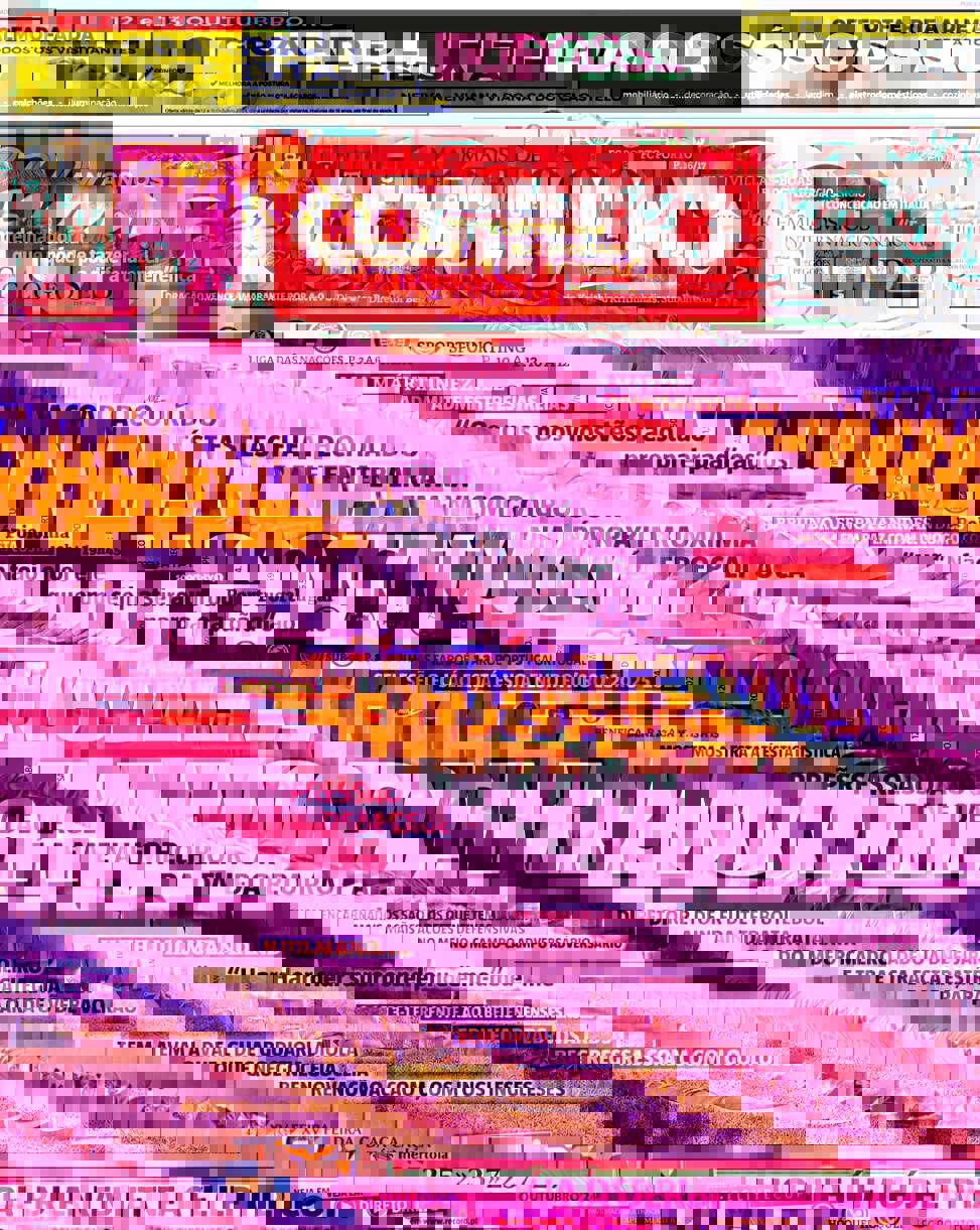 Correio da Manh&atilde;: Capa da Edi&ccedil;&atilde;o de s&aacute;bado, 12 de outubro 2024