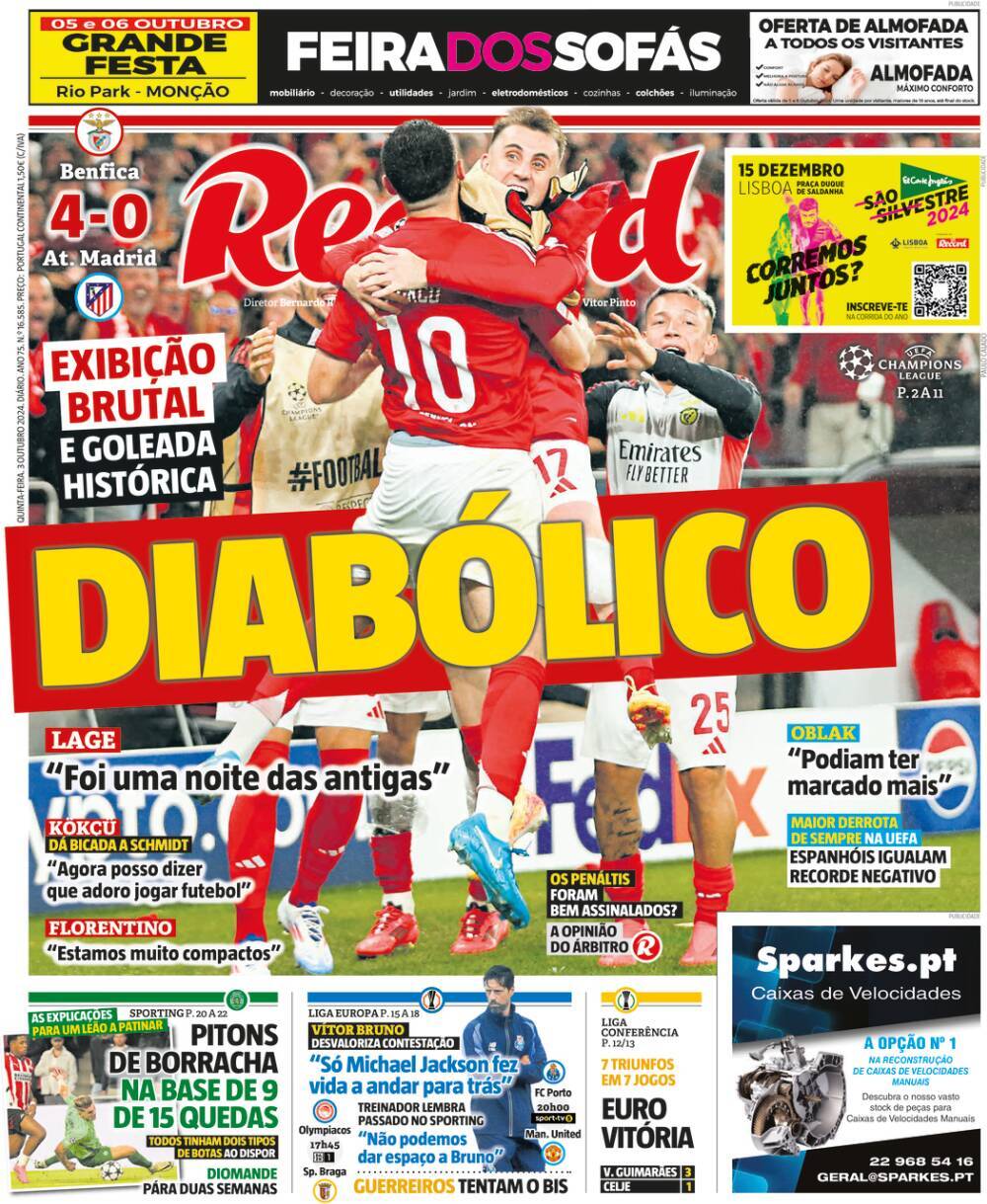 Record: Capa da Edi&ccedil;&atilde;o de quinta-feira, 03 de outubro 2024