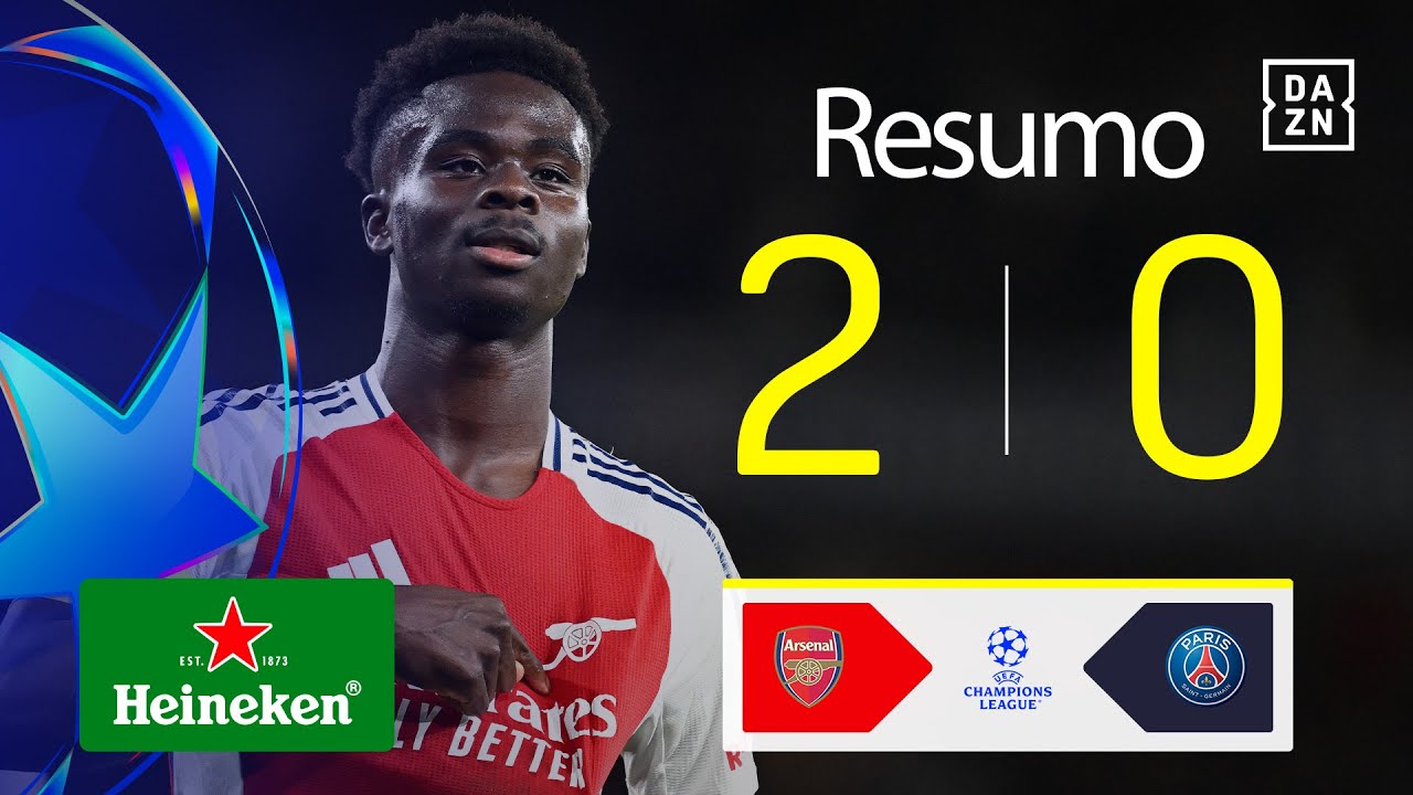 Resumo | Arsenal 2-0 PSG | Champions League 24/25