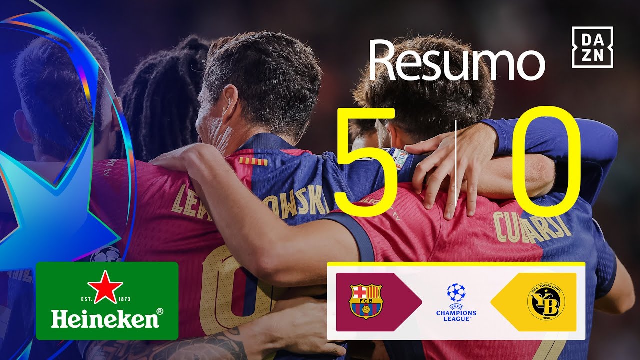 Resumo | Barcelona 5-0 Young Boys | Champions League 24/25