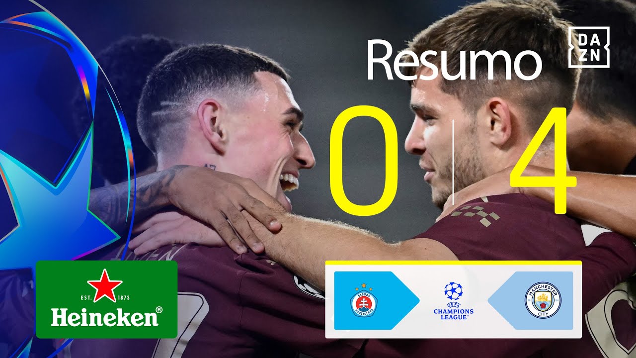 Resumo | Bratislava 0-4 Man City | Champions League 24/25
