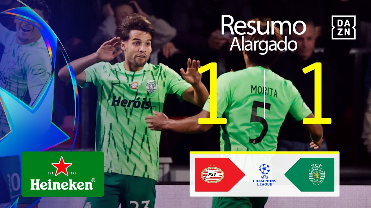 Resumo alargado | PSV 1-1 Sporting CP | Champions League 24/25
