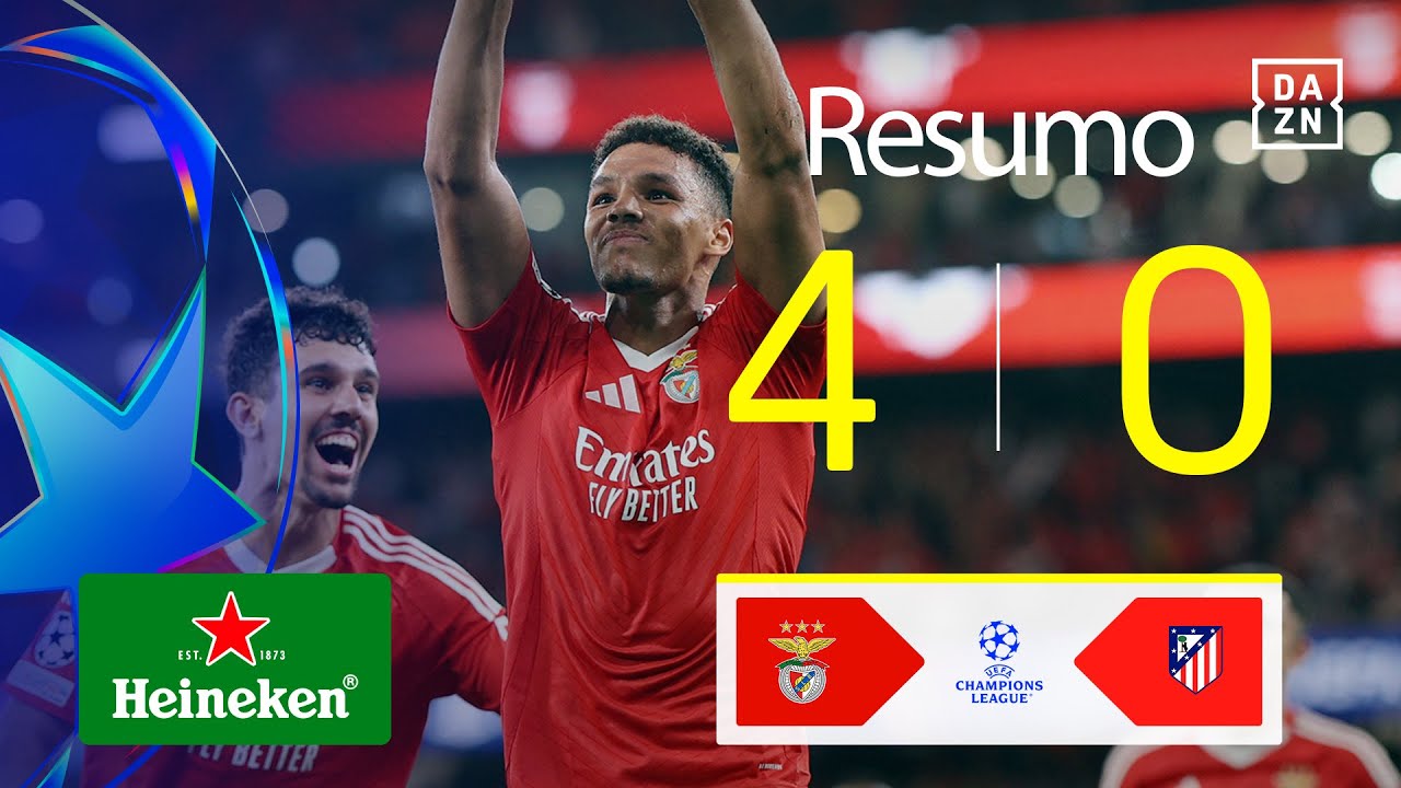 Resumo | SL Benfica 4-0 Atletico Madrid | Champions League 24/25