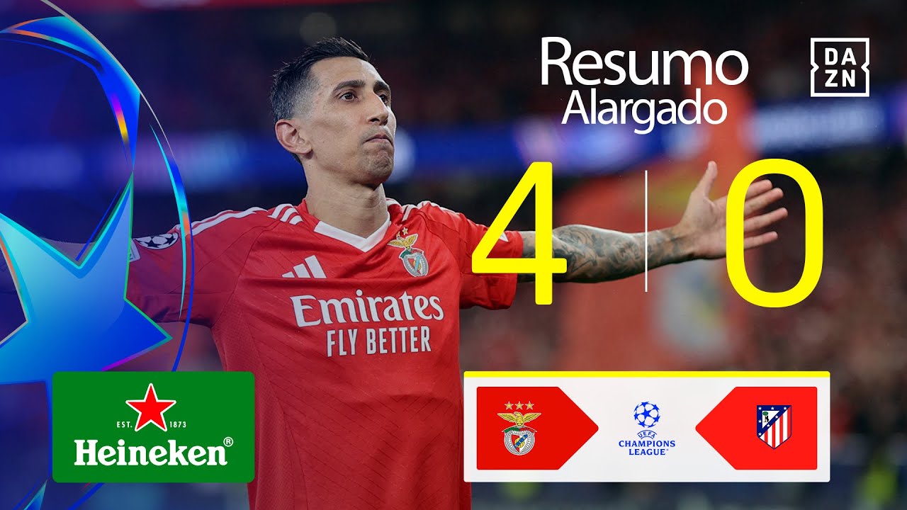 Resumo alargado | SL Benfica 4-0 Atletico Madrid | Champions League 24/25