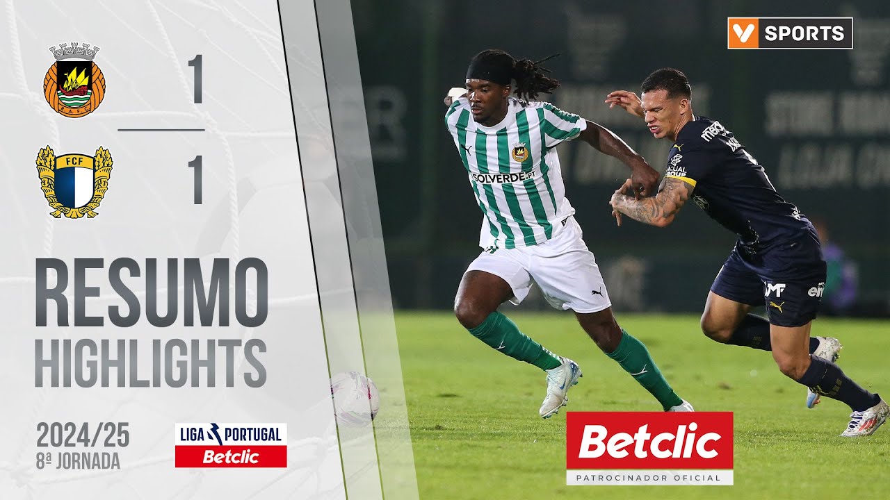 Resumo: Rio Ave 1-1 Famalic&atilde;o (Liga 24/25 #8)